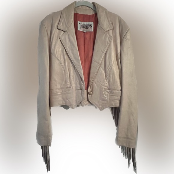 Pink western leather jacket - Picture 2 of 5